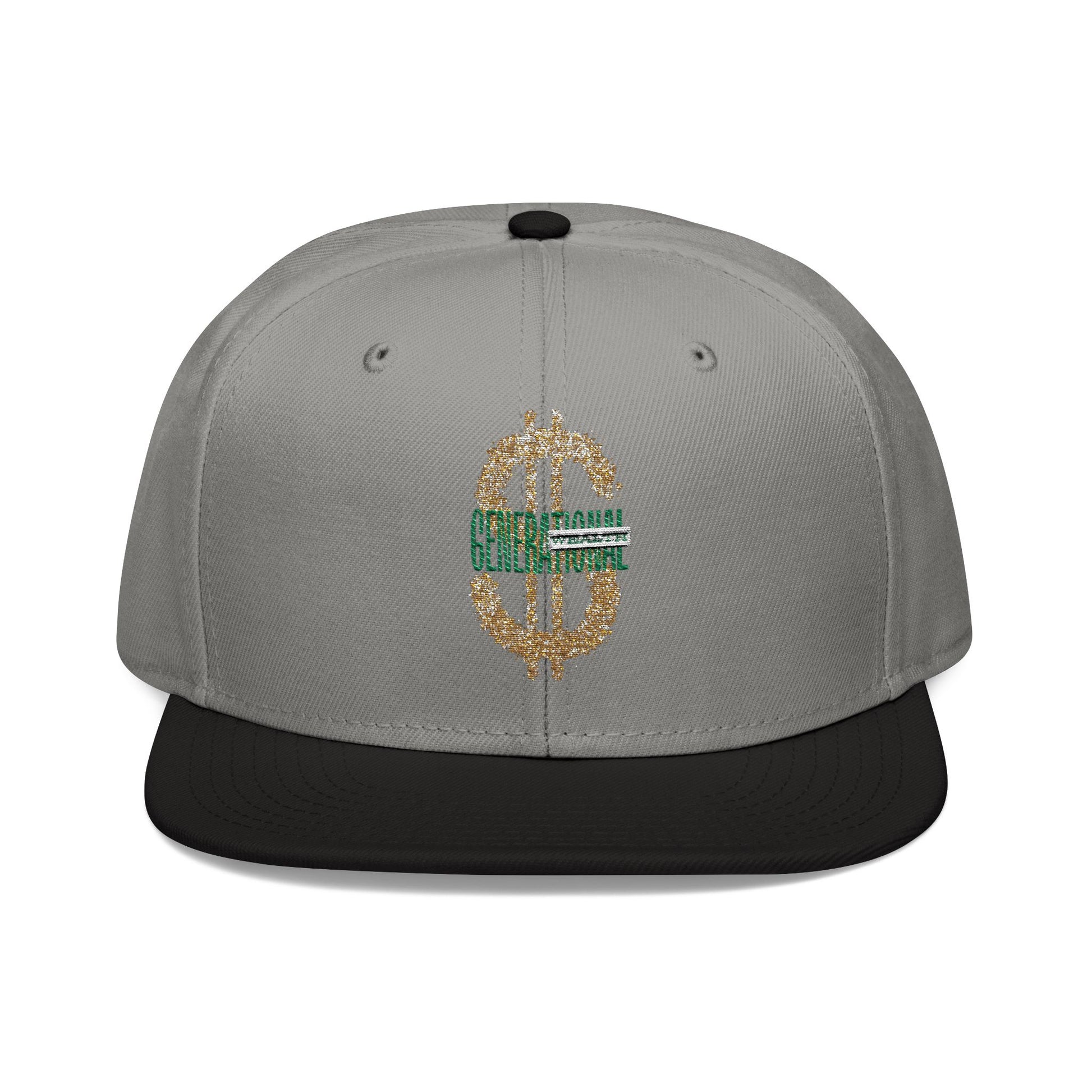 Snapback Cap Generational Wealth Embroidery Hat