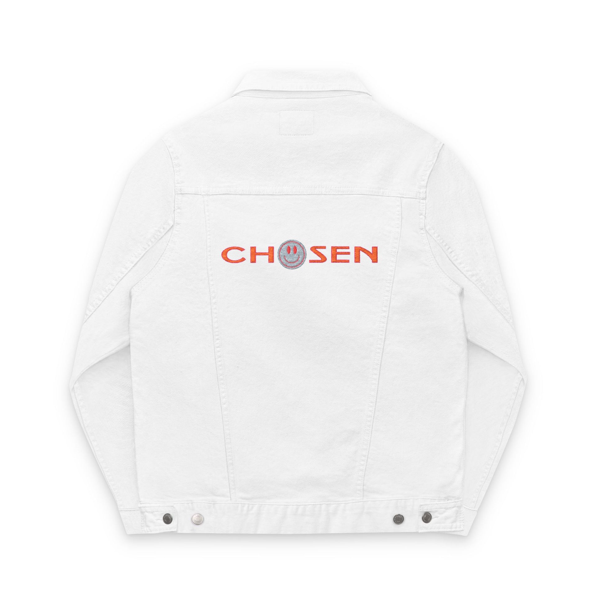 Embroidered Denim Jacket - CHOSEN by GOD