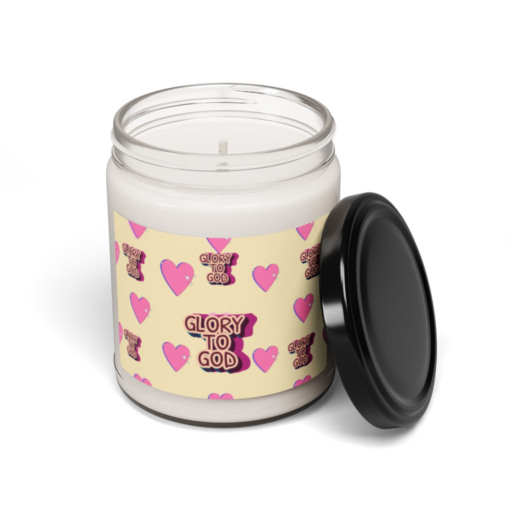 Soy Candle - Glory to GOD Design, 9oz
