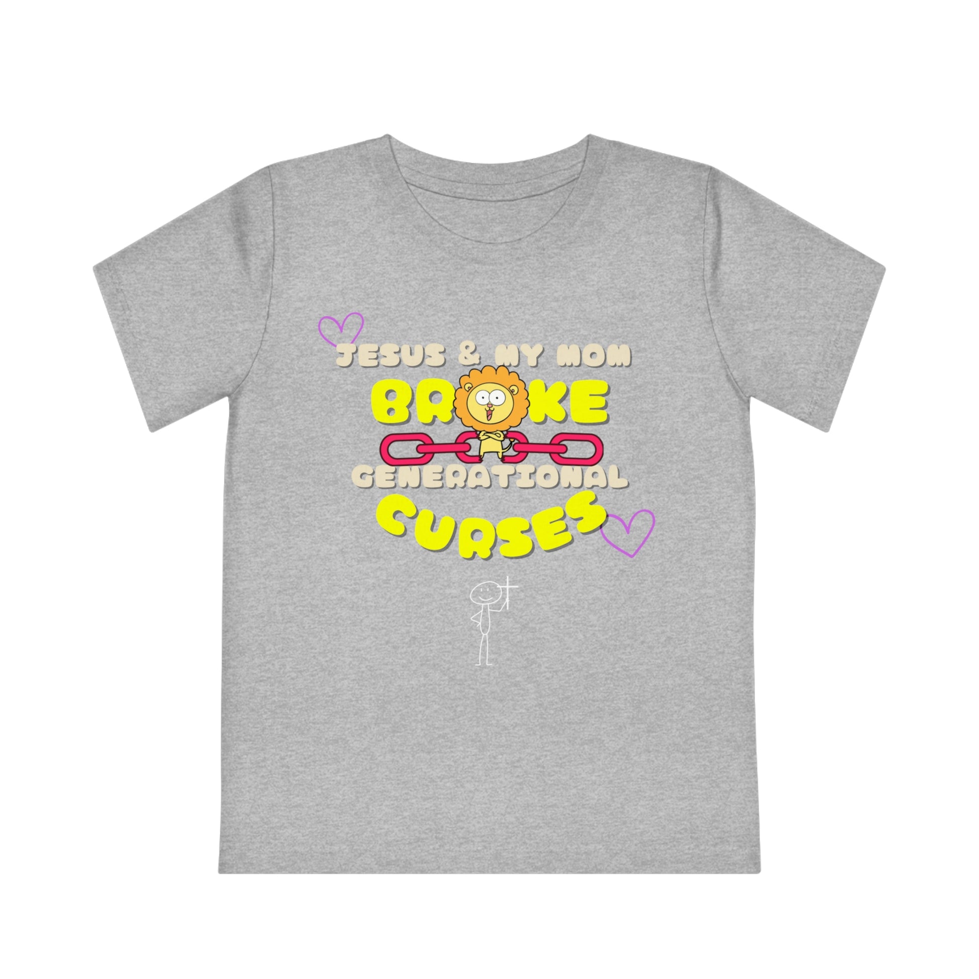 Kids' T-Shirt Jesus and My Mom Generational Curses Design
