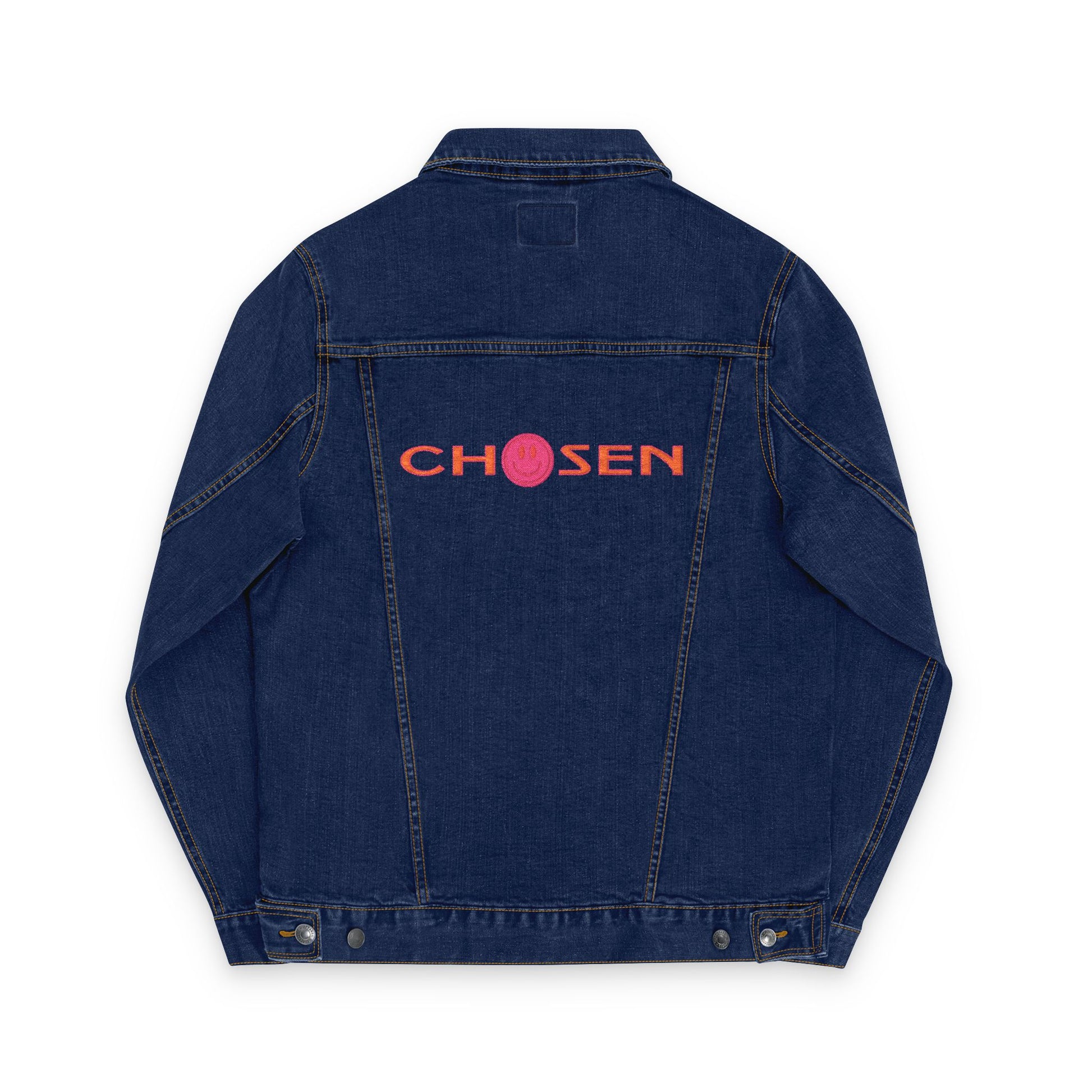 Embroidered Denim Jacket - CHOSEN by GOD