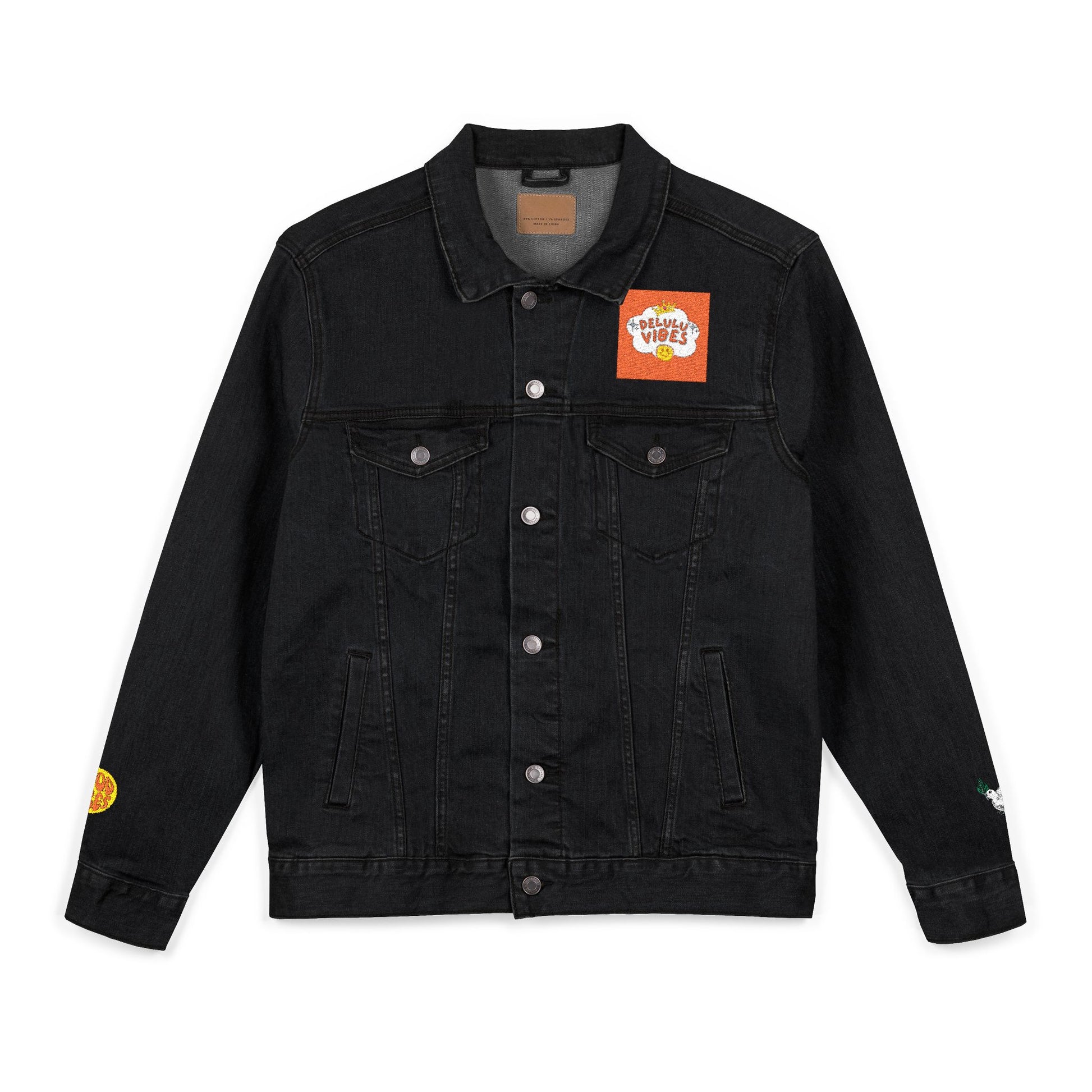 Unisex Denim Jacket (Embroidered with dELULU vIbEs in GOD)