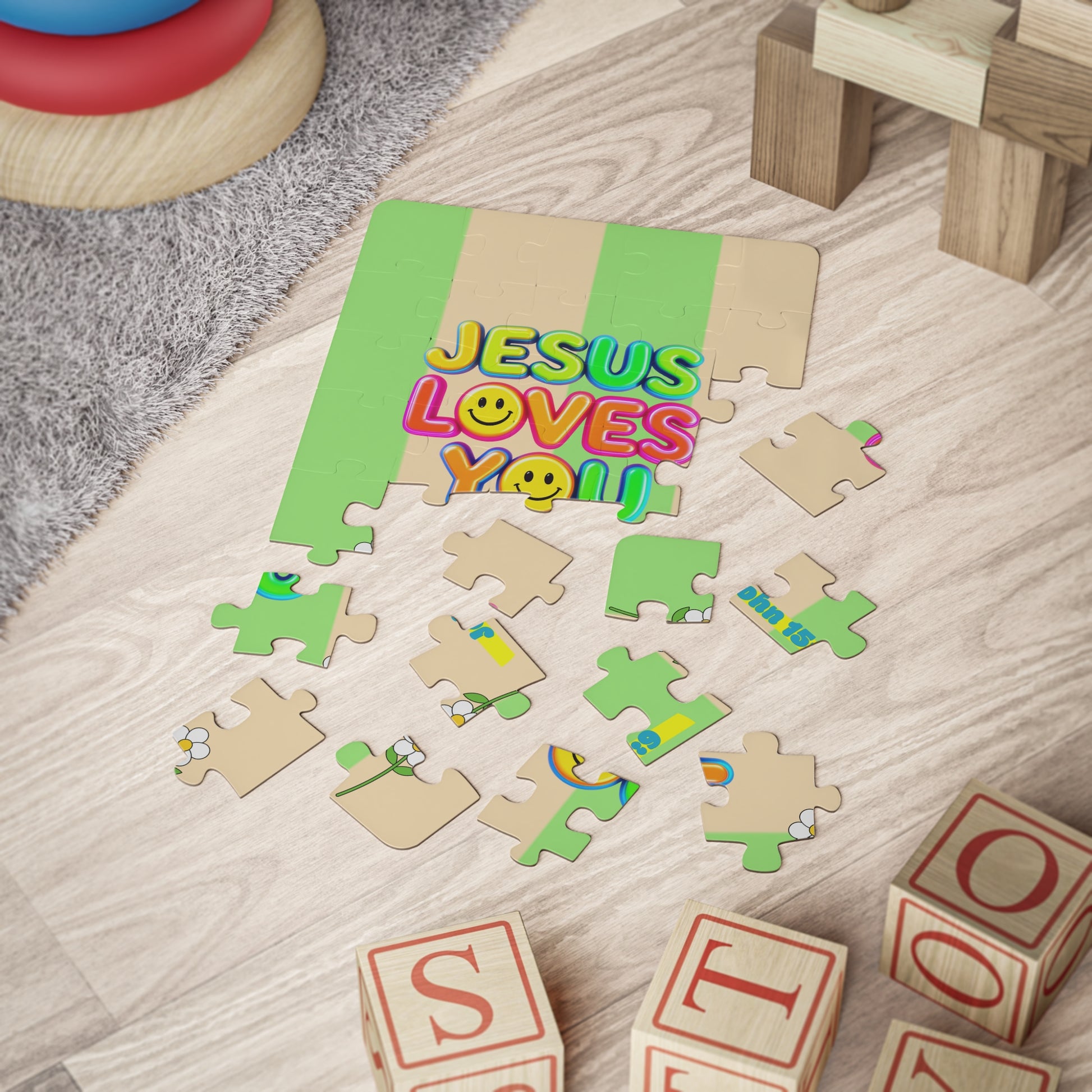 Kids' Puzzle - JESUS LOVES YOU, 30-Piece
