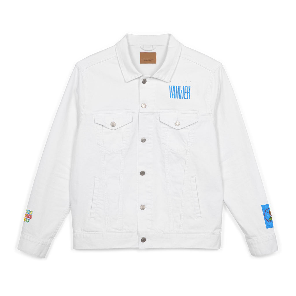 Embroidered Denim Jacket - YAHWEH Design
