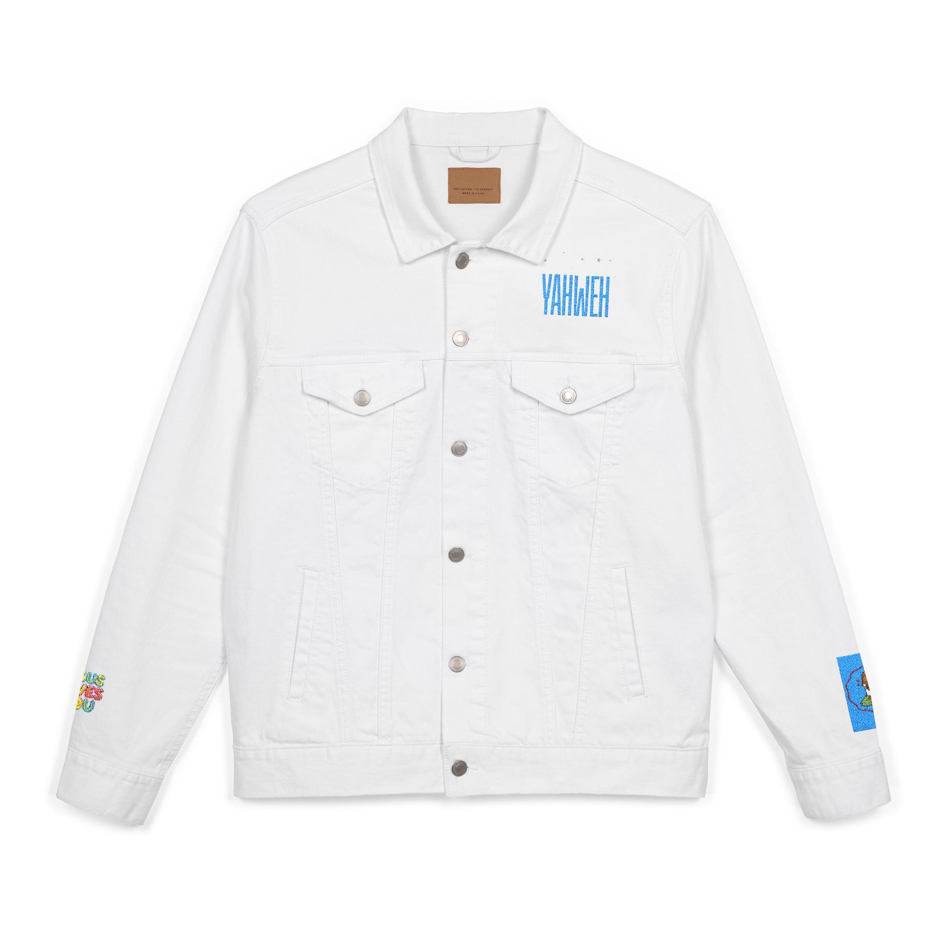 Embroidered Denim Jacket - YAHWEH Design