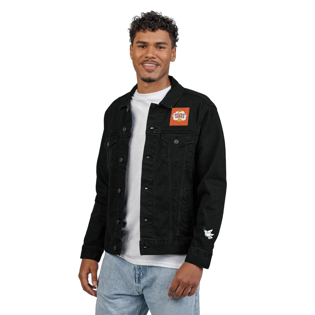 Unisex Denim Jacket (Embroidered with dELULU vIbEs in GOD)