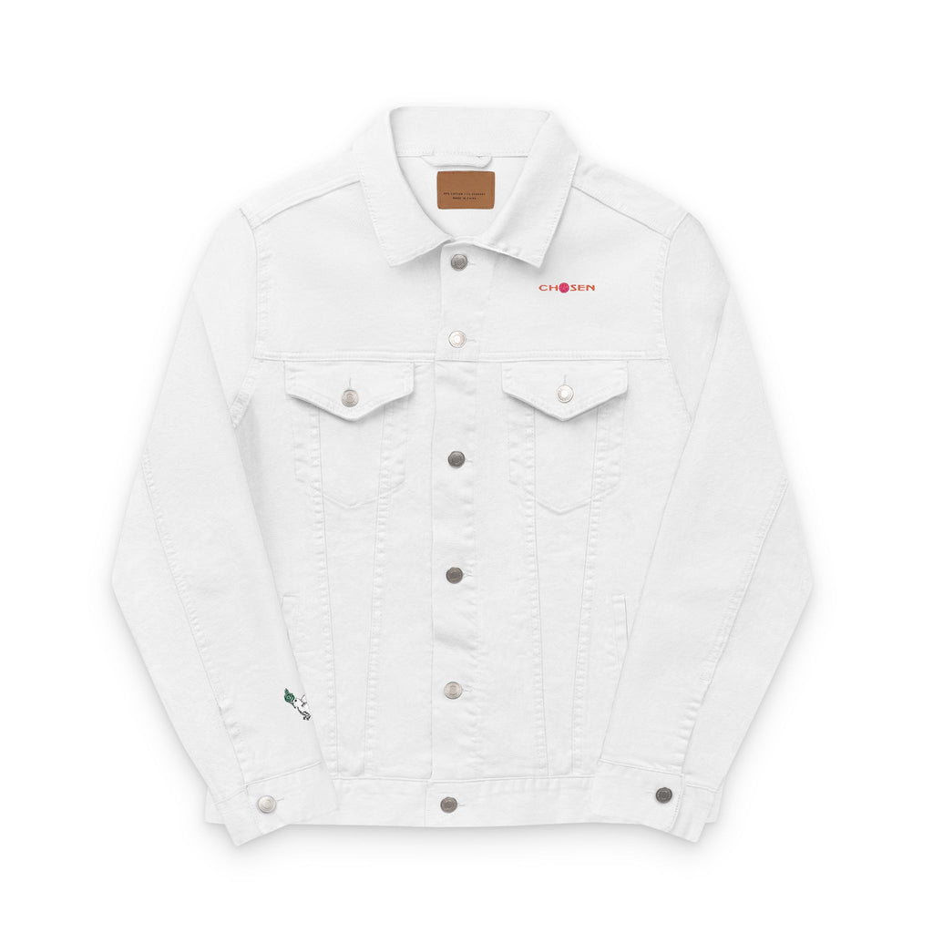 Embroidered Denim Jacket - CHOSEN by GOD