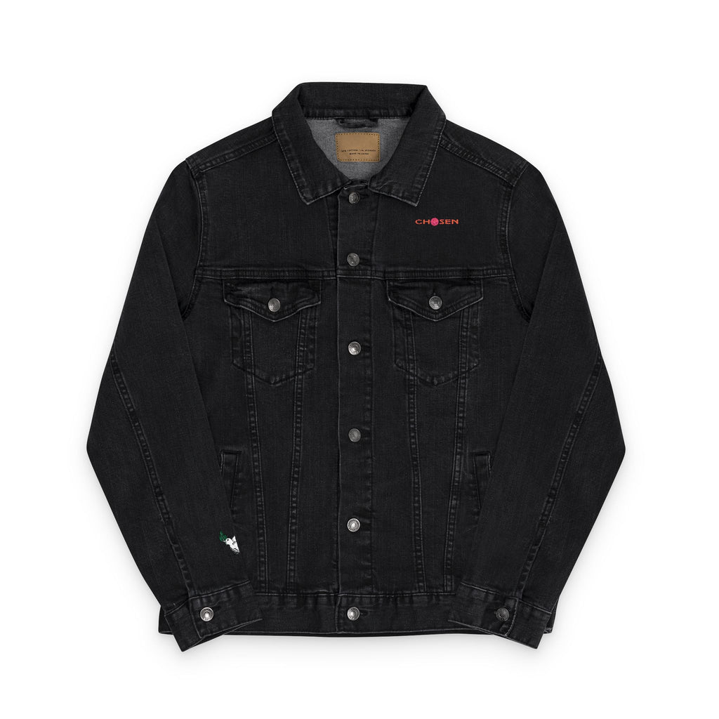 Embroidered Denim Jacket - CHOSEN by GOD