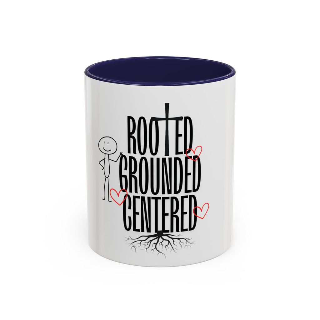 Rooted, Grounded, Centered Accent Coffee Mug (11, 15oz)