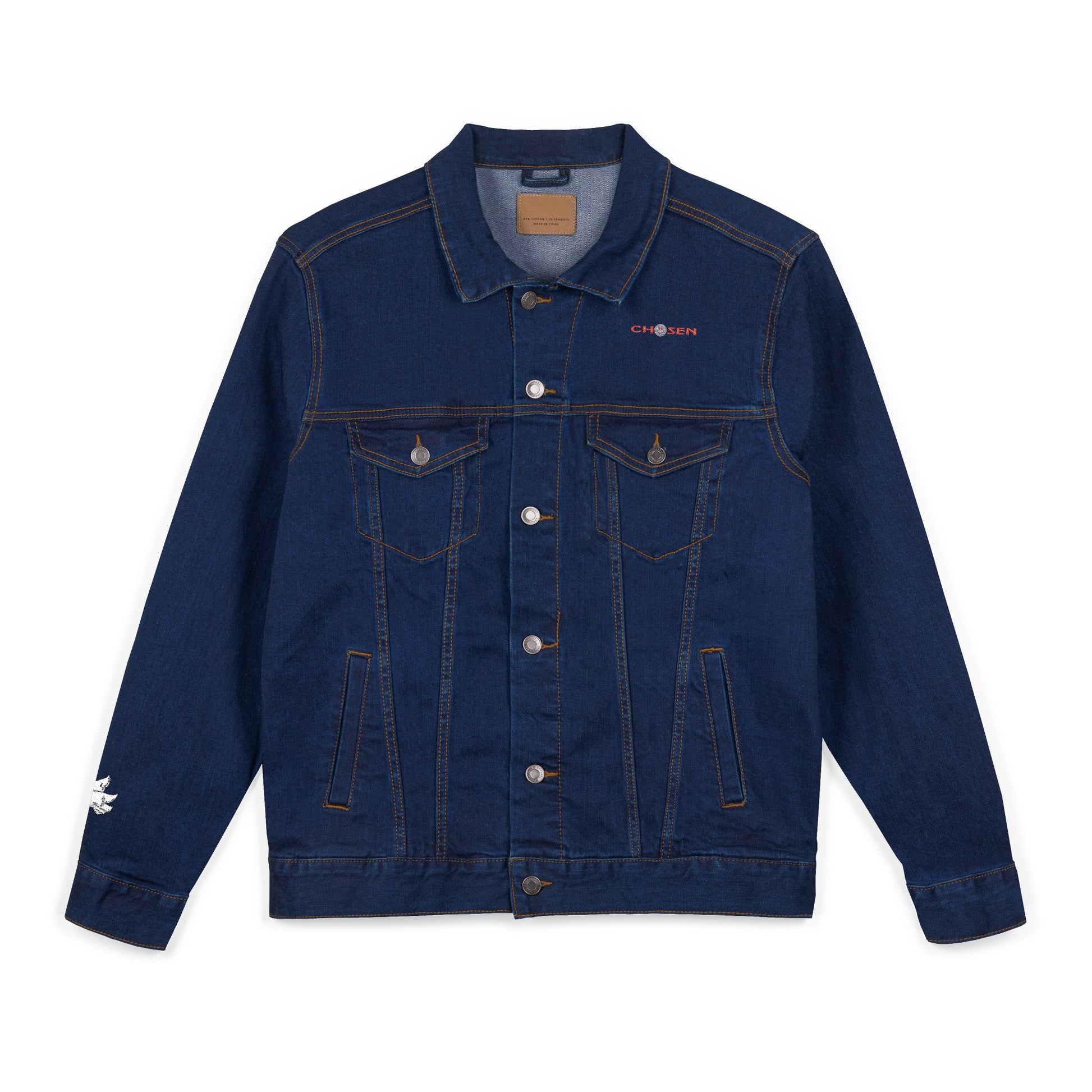 Embroidered Denim Jacket - CHOSEN by GOD