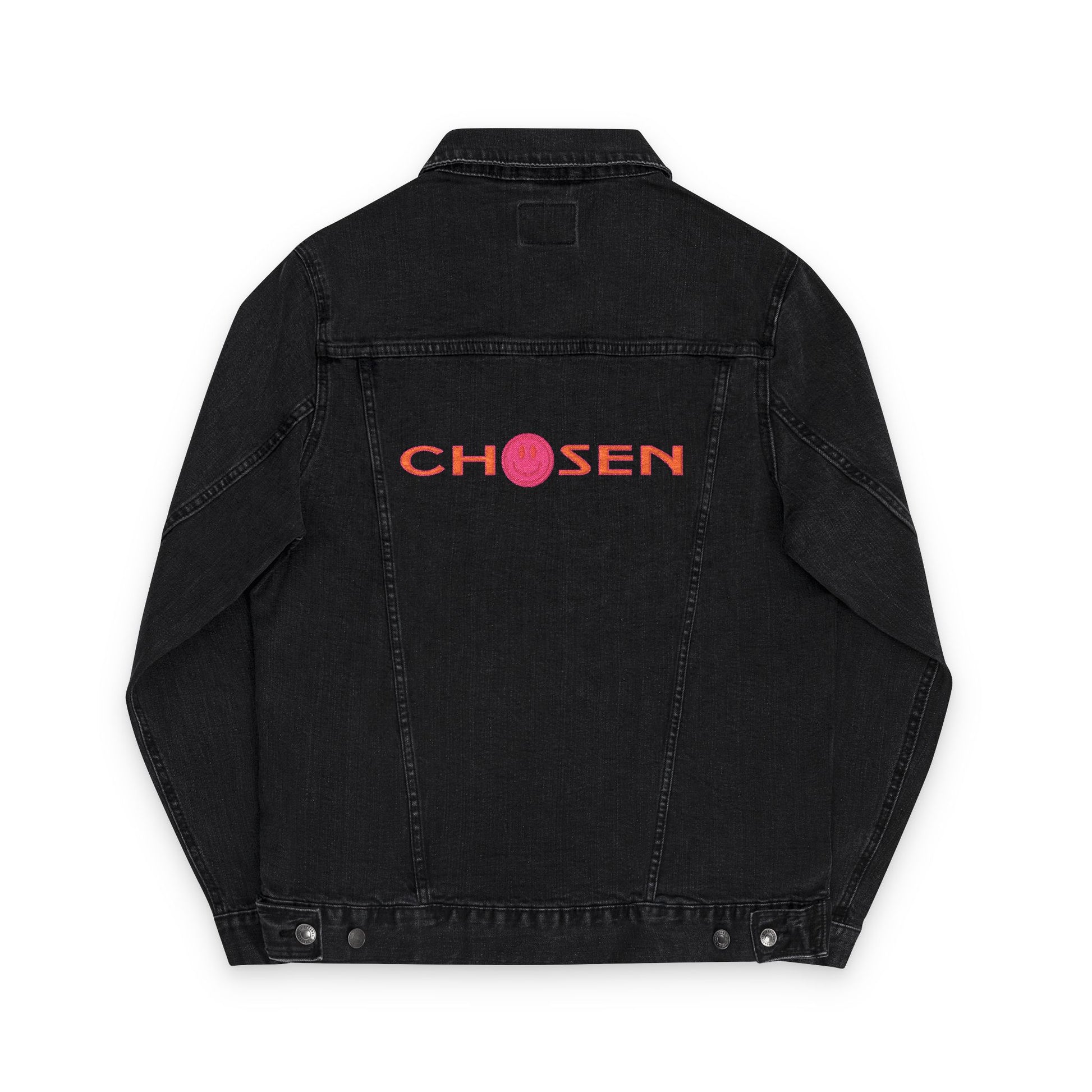 Embroidered Denim Jacket - CHOSEN by GOD