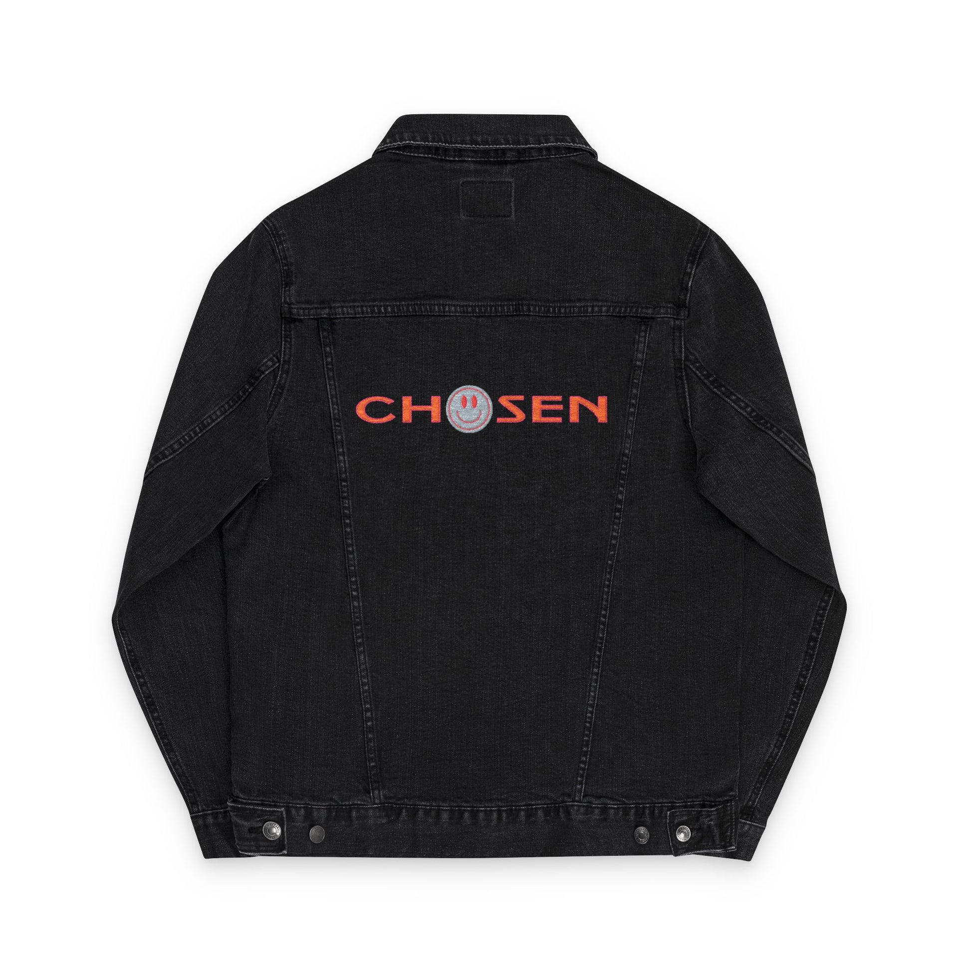 Embroidered Denim Jacket - CHOSEN by GOD