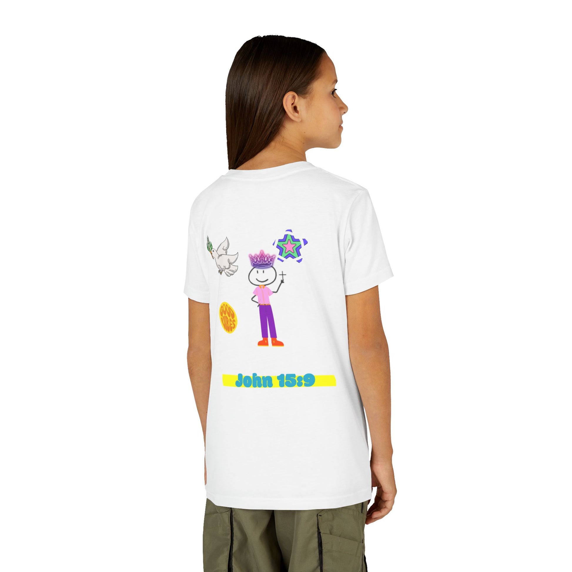 Christian Youth Short Sleeve Tee - JESUS LOVES YOU