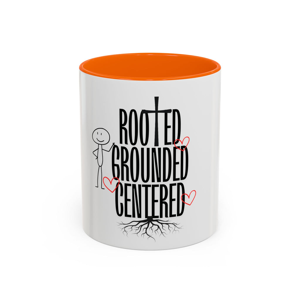 Rooted, Grounded, Centered Accent Coffee Mug (11, 15oz)