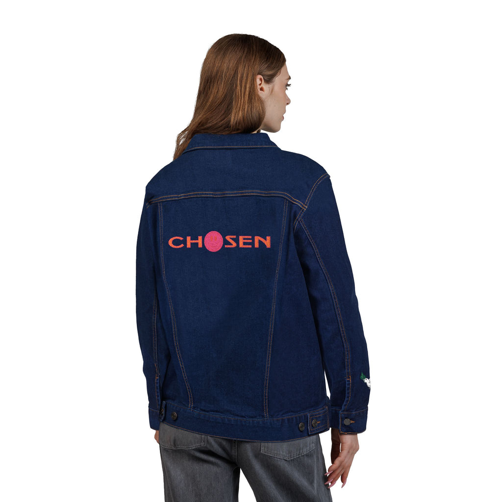 Embroidered Denim Jacket - CHOSEN by GOD