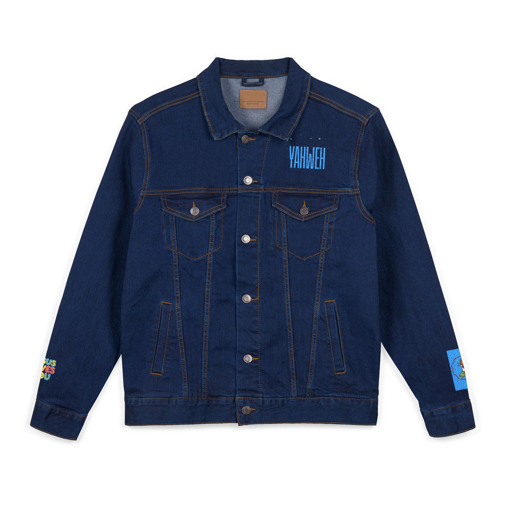 Embroidered Denim Jacket - YAHWEH Design