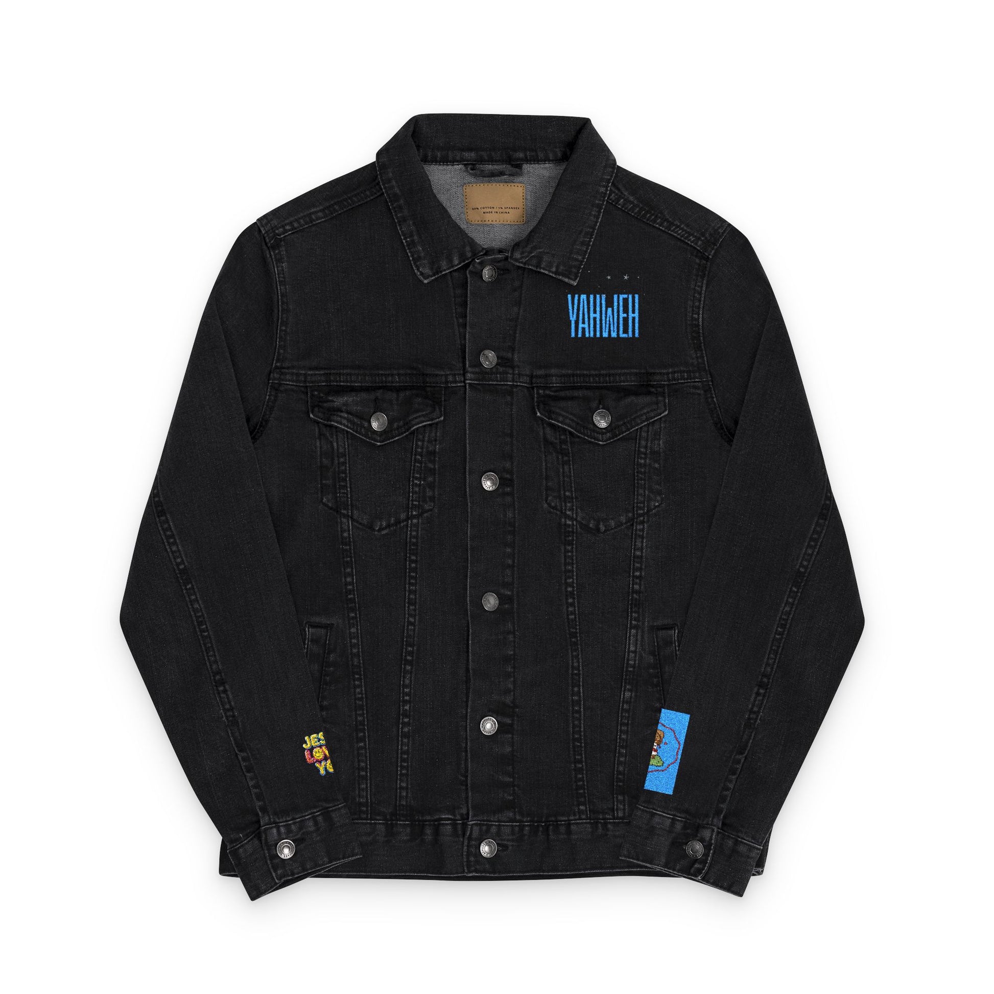 Embroidered Denim Jacket - YAHWEH Design