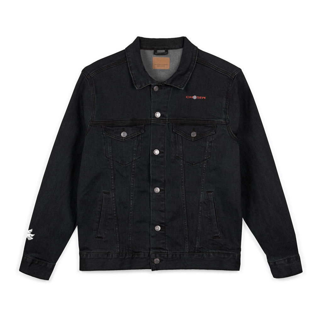 Embroidered Denim Jacket - CHOSEN by GOD