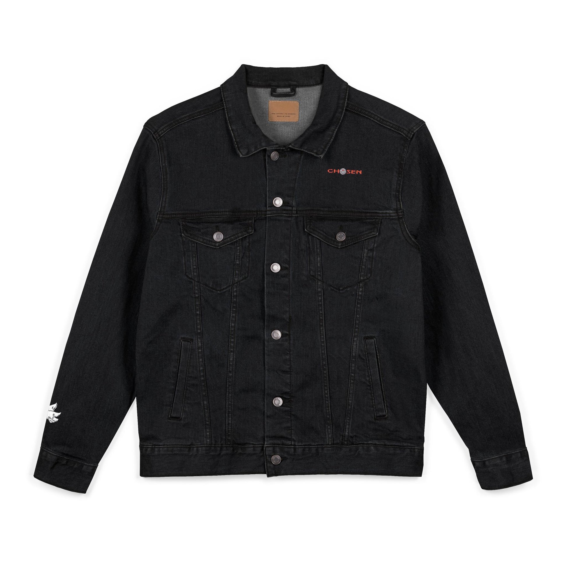 Embroidered Denim Jacket - CHOSEN by GOD