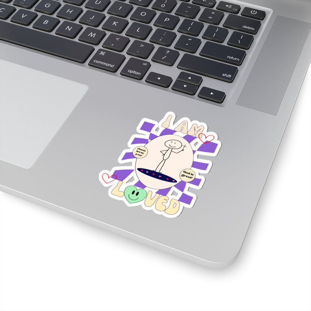 Sticker Set - 'I AM LOVED' Positive Affirmation Kiss-Cut Stickers