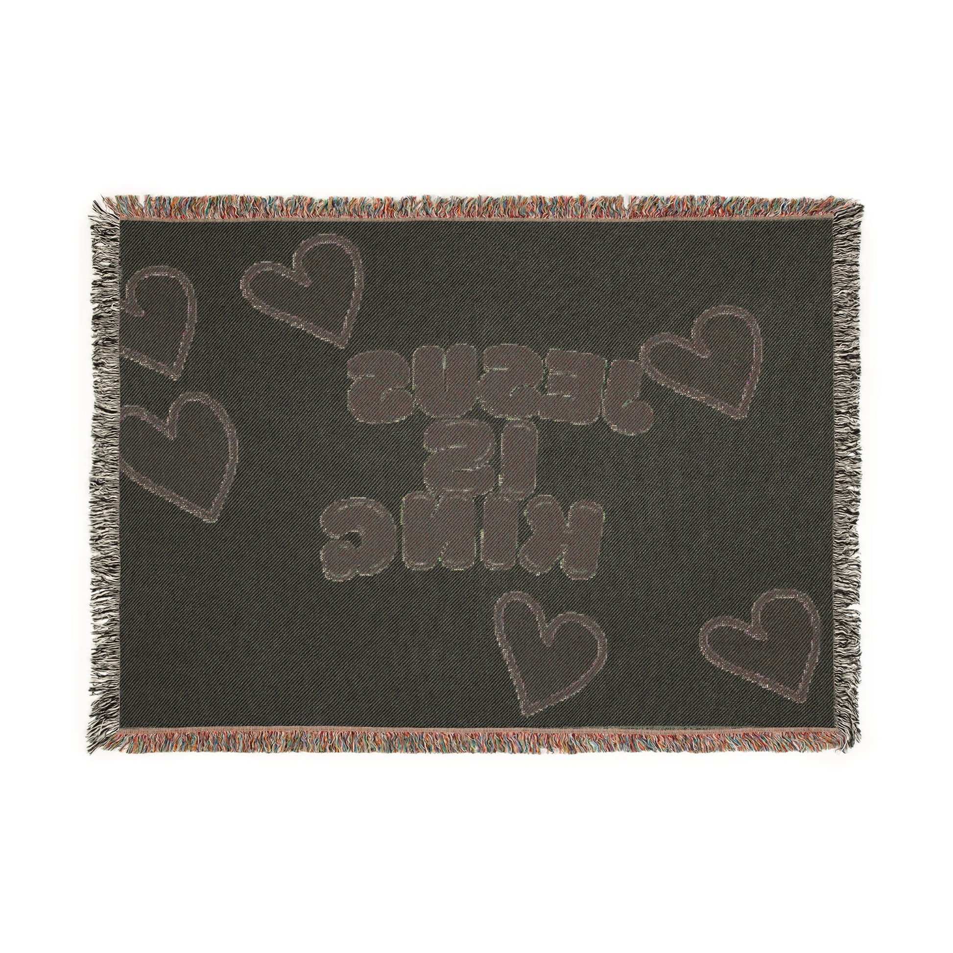 Woven Blanket - JESUS IS KING Eco Friendly Blanket