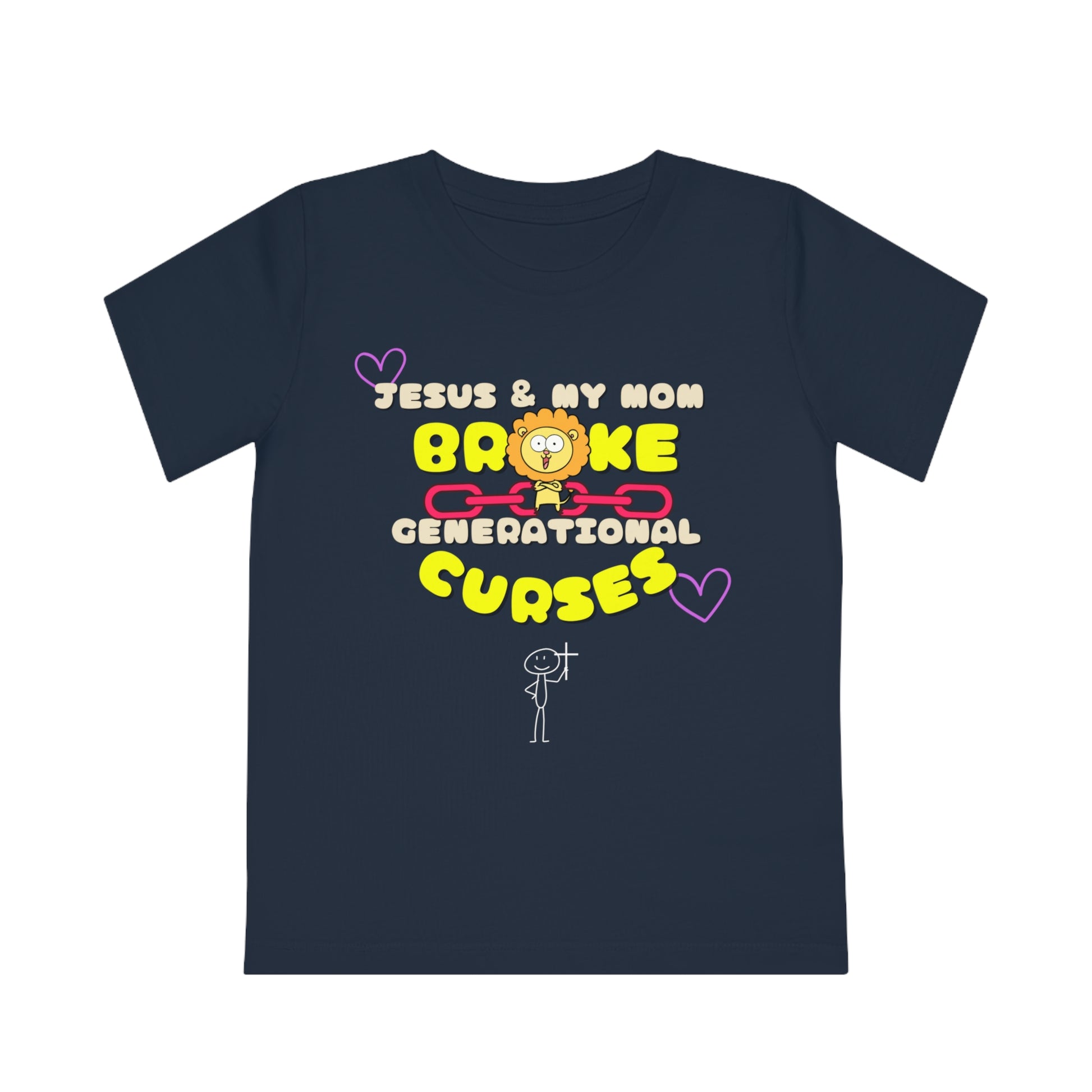 Kids' T-Shirt Jesus and My Mom Generational Curses Design