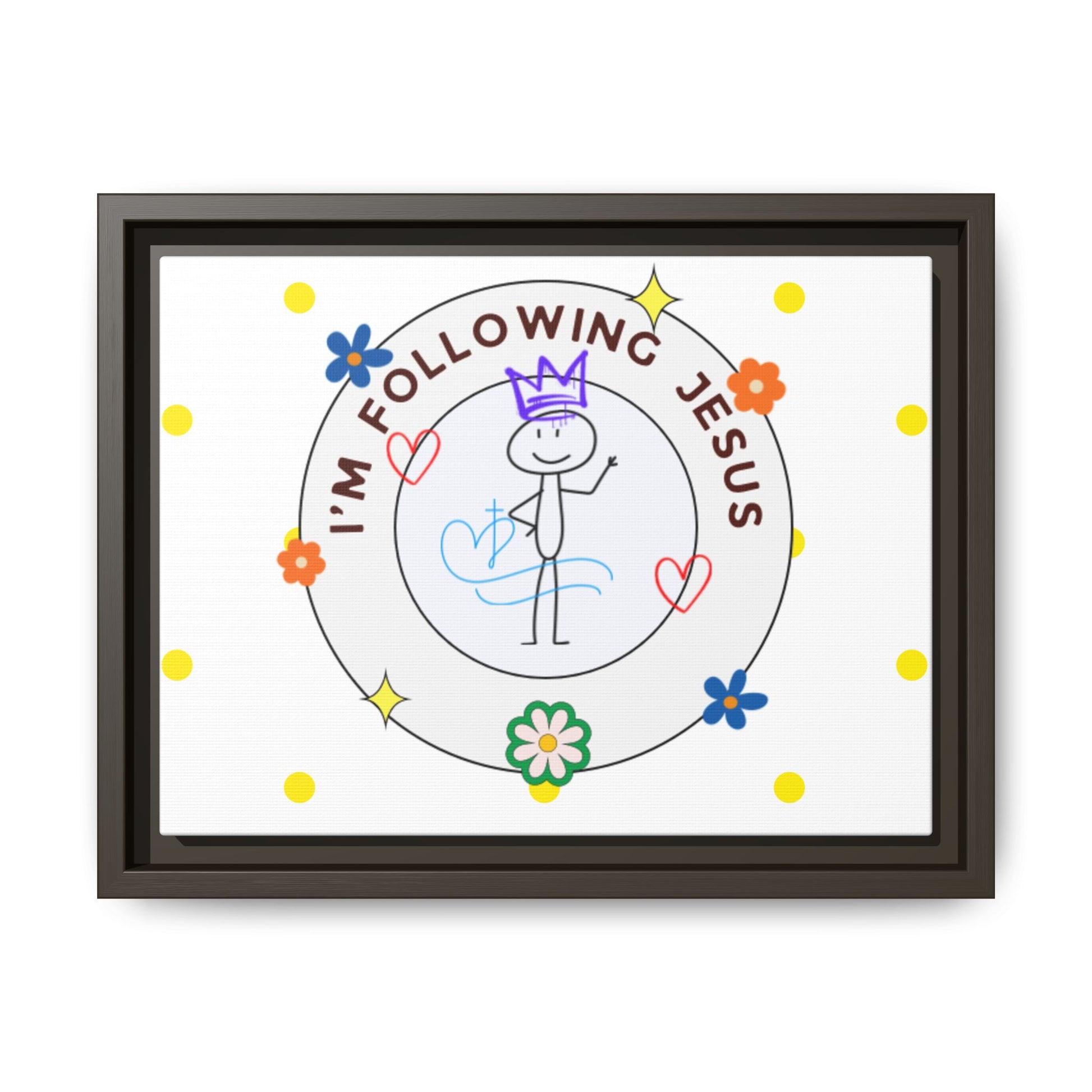 Framed Canvas - I’m following Jesus