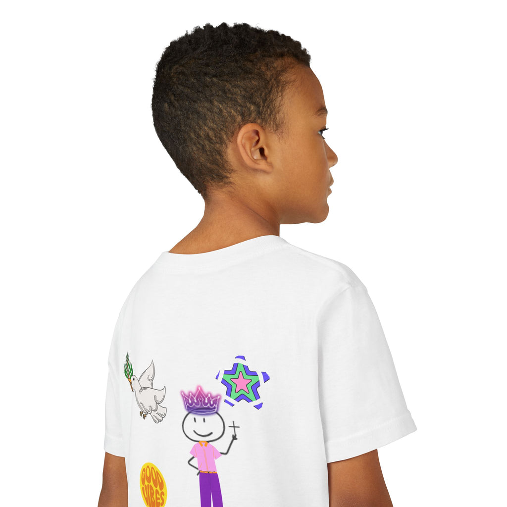 Christian Youth Short Sleeve Tee - JESUS LOVES YOU