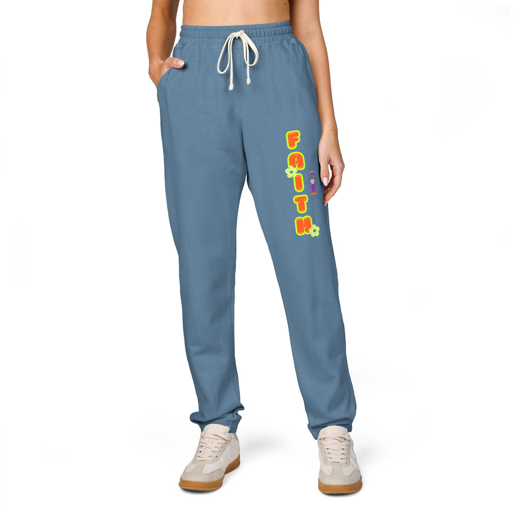 Unisex Garment-Dyed Fleece Sweatpants