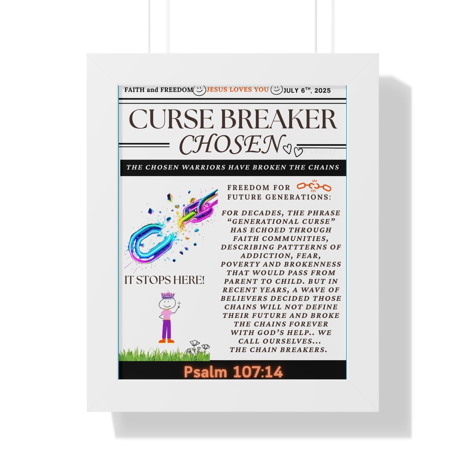 Vertical Poster Curse Breaker Print