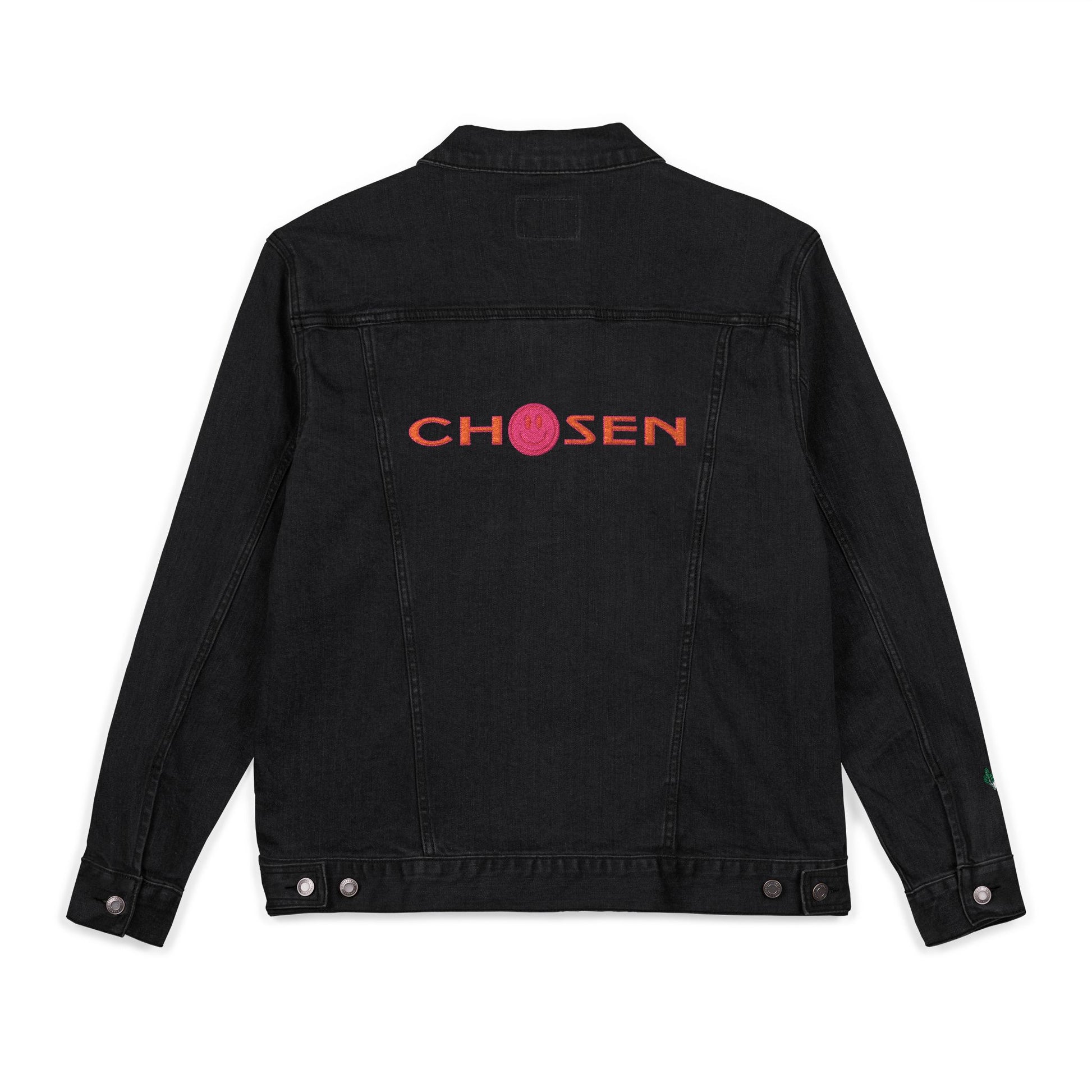 Embroidered Denim Jacket - CHOSEN by GOD