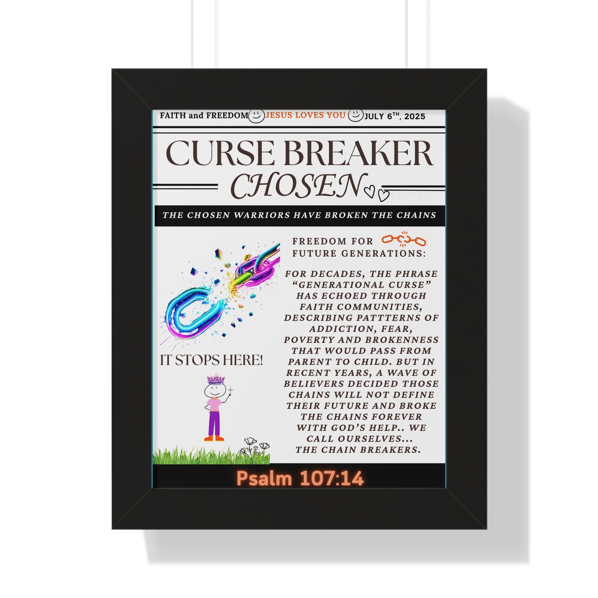 Vertical Poster Curse Breaker Print