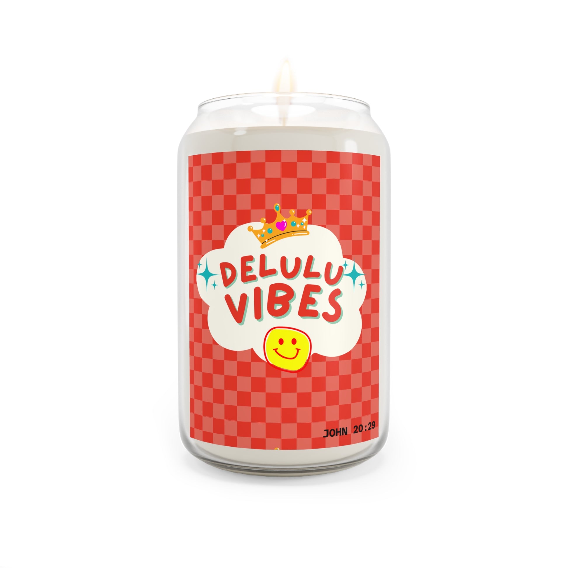 Soy Candles - Delulu Vibes in God Scent, 13.75oz