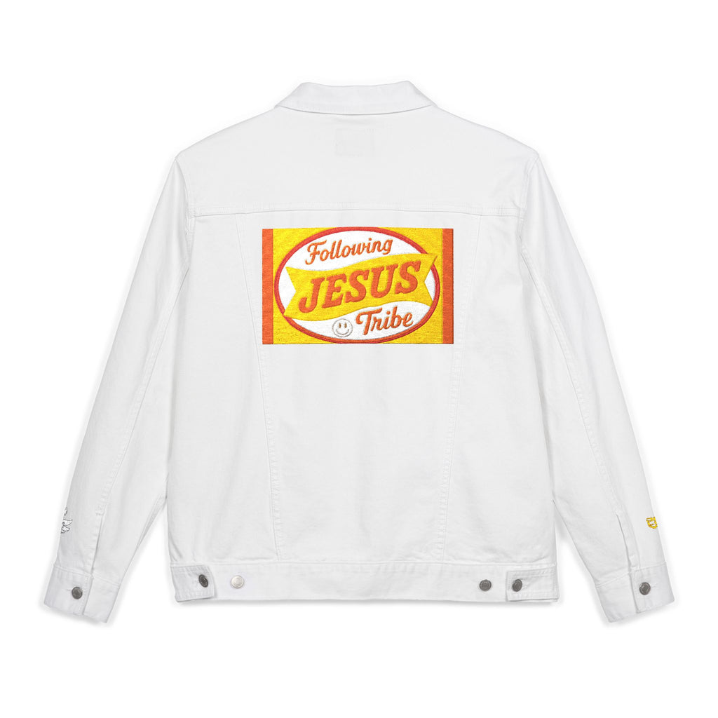Embroidered Denim Jacket - following JESUS Tribe