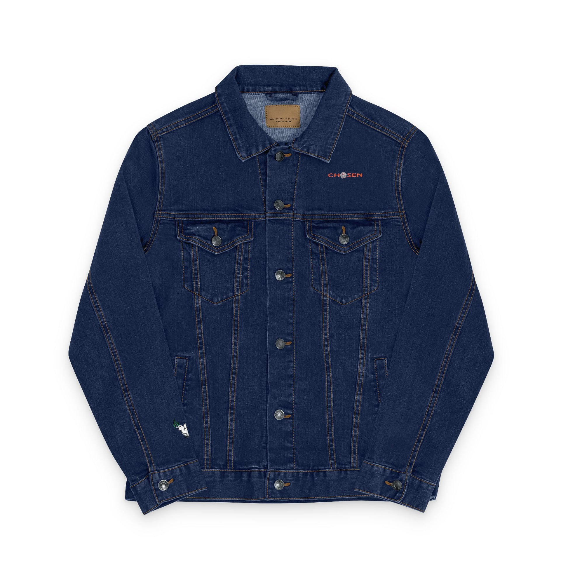 Embroidered Denim Jacket - CHOSEN by GOD