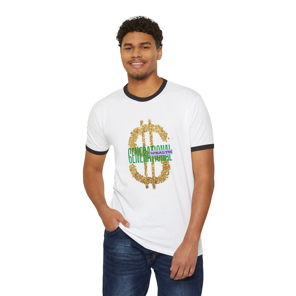 Ringer T-Shirt Generational Wealth Graphic Tee