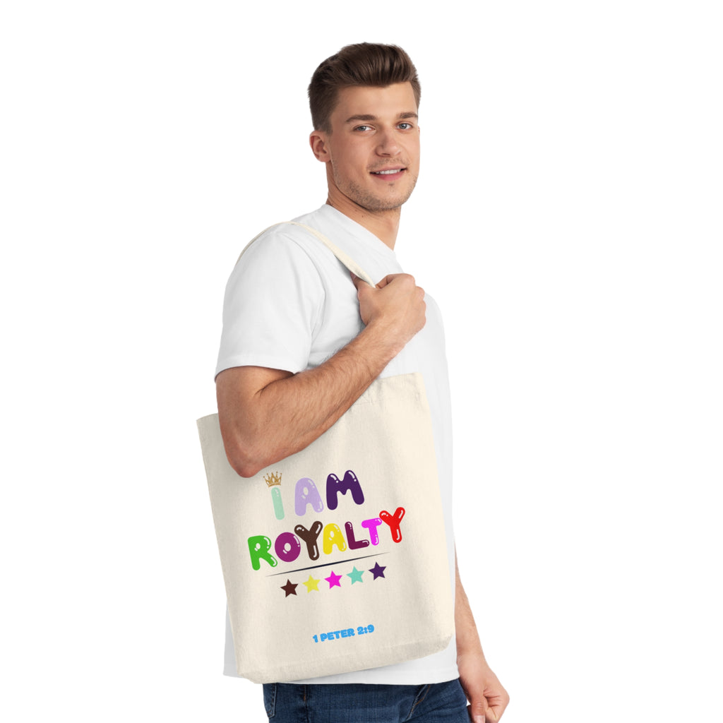 Woven Tote Bag - I am royalty