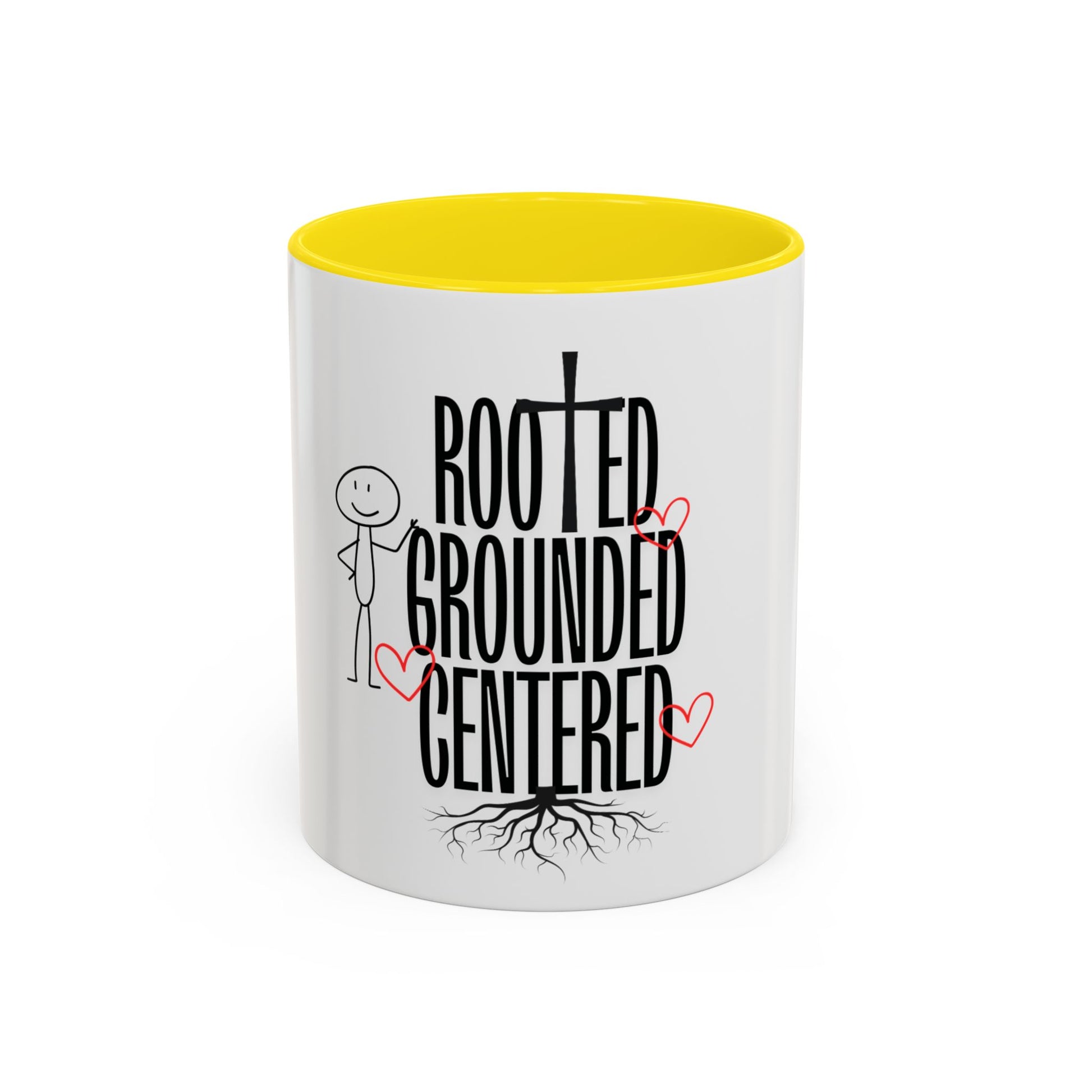 Rooted, Grounded, Centered Accent Coffee Mug (11, 15oz)