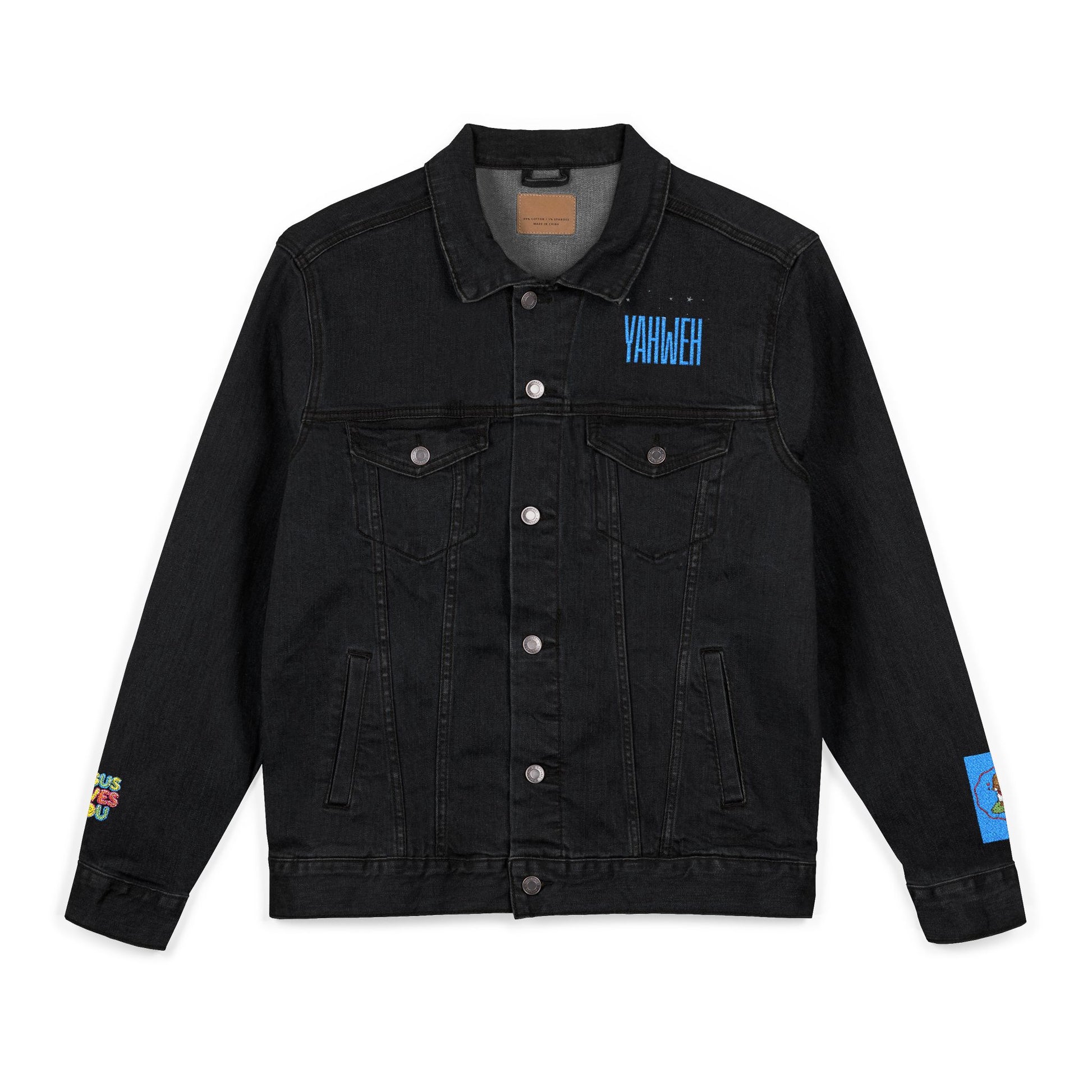 Embroidered Denim Jacket - YAHWEH Design