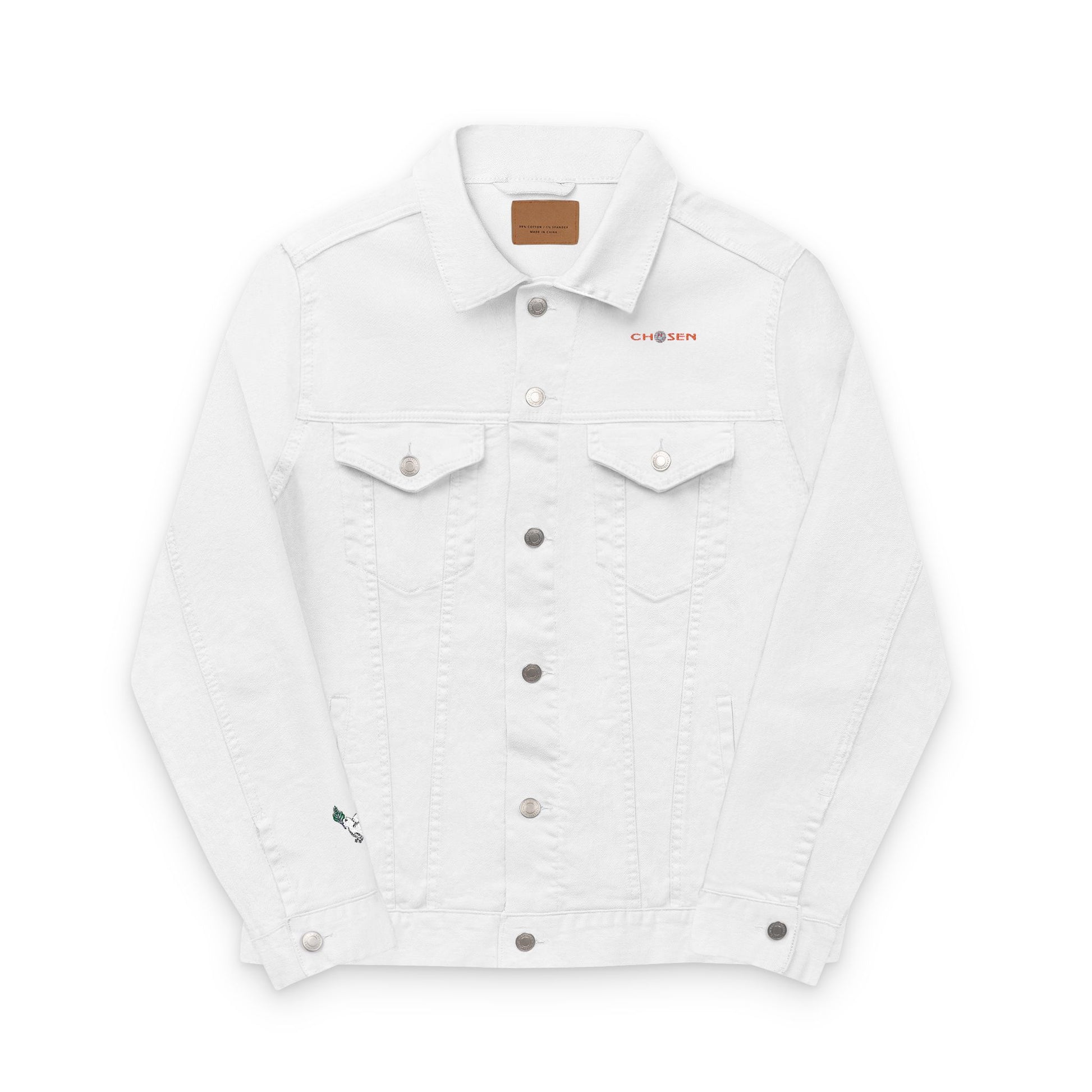 Embroidered Denim Jacket - CHOSEN by GOD