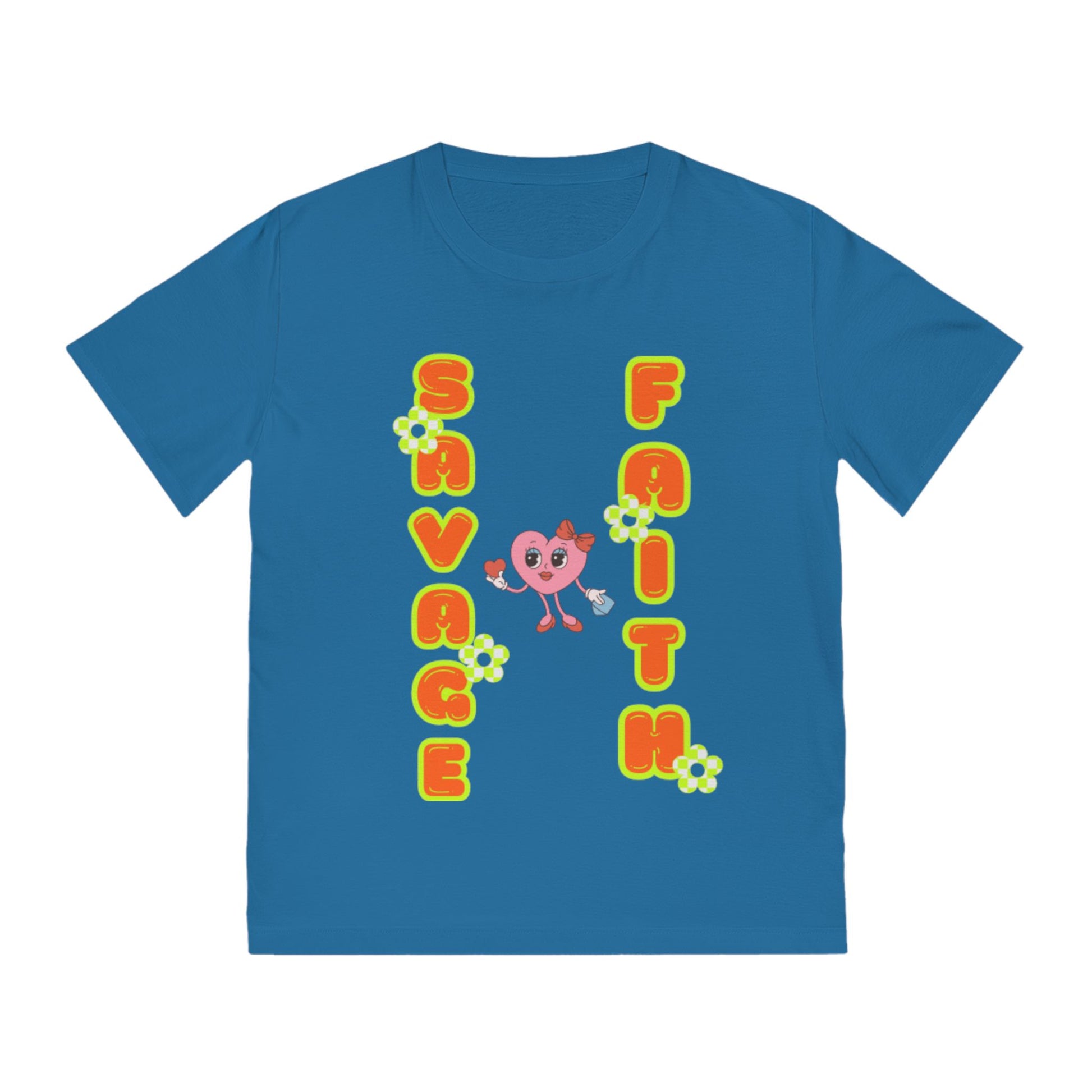 T-Shirt with 'Savage Faith in God' Design