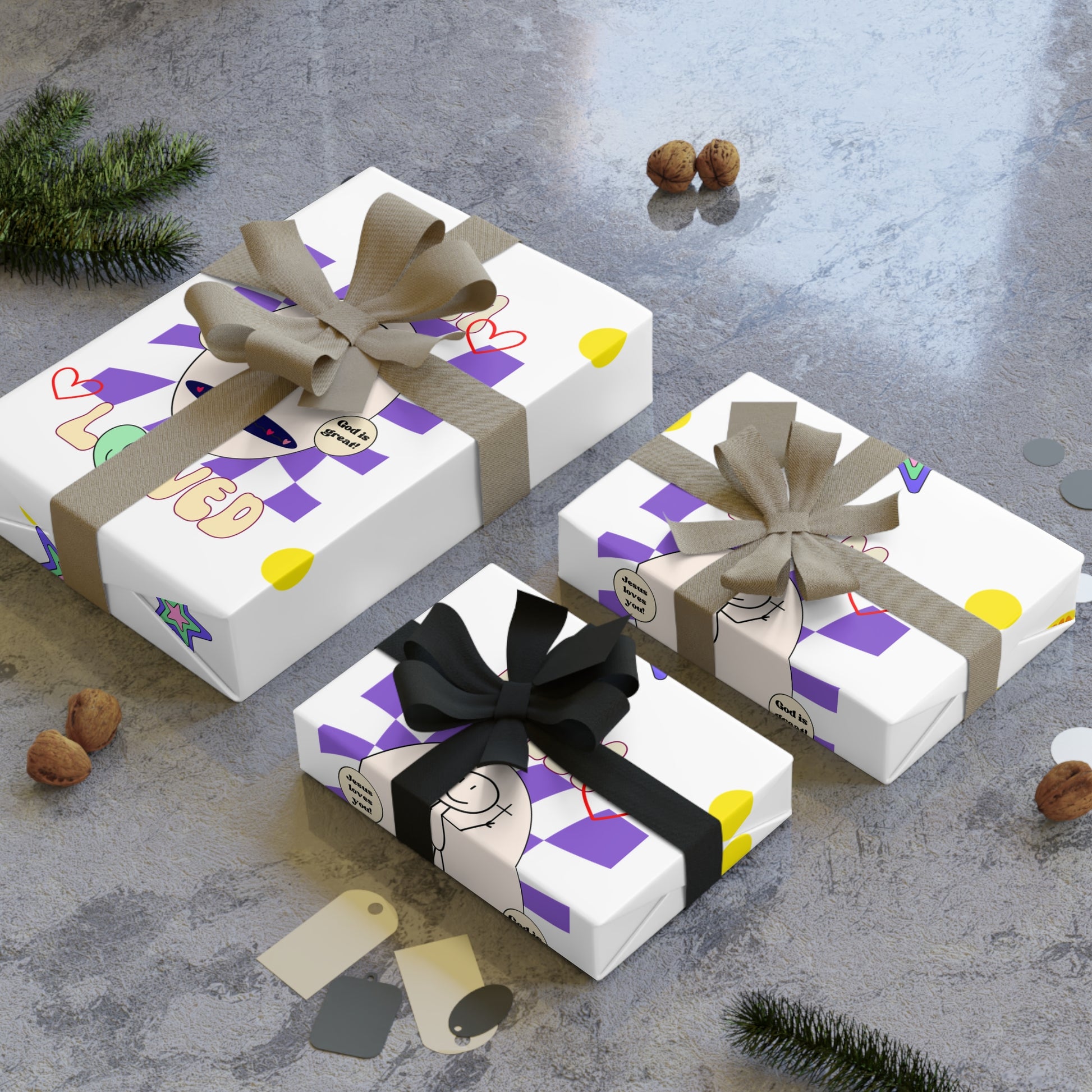 Gift Wrapping Paper Rolls- I AM LOVED