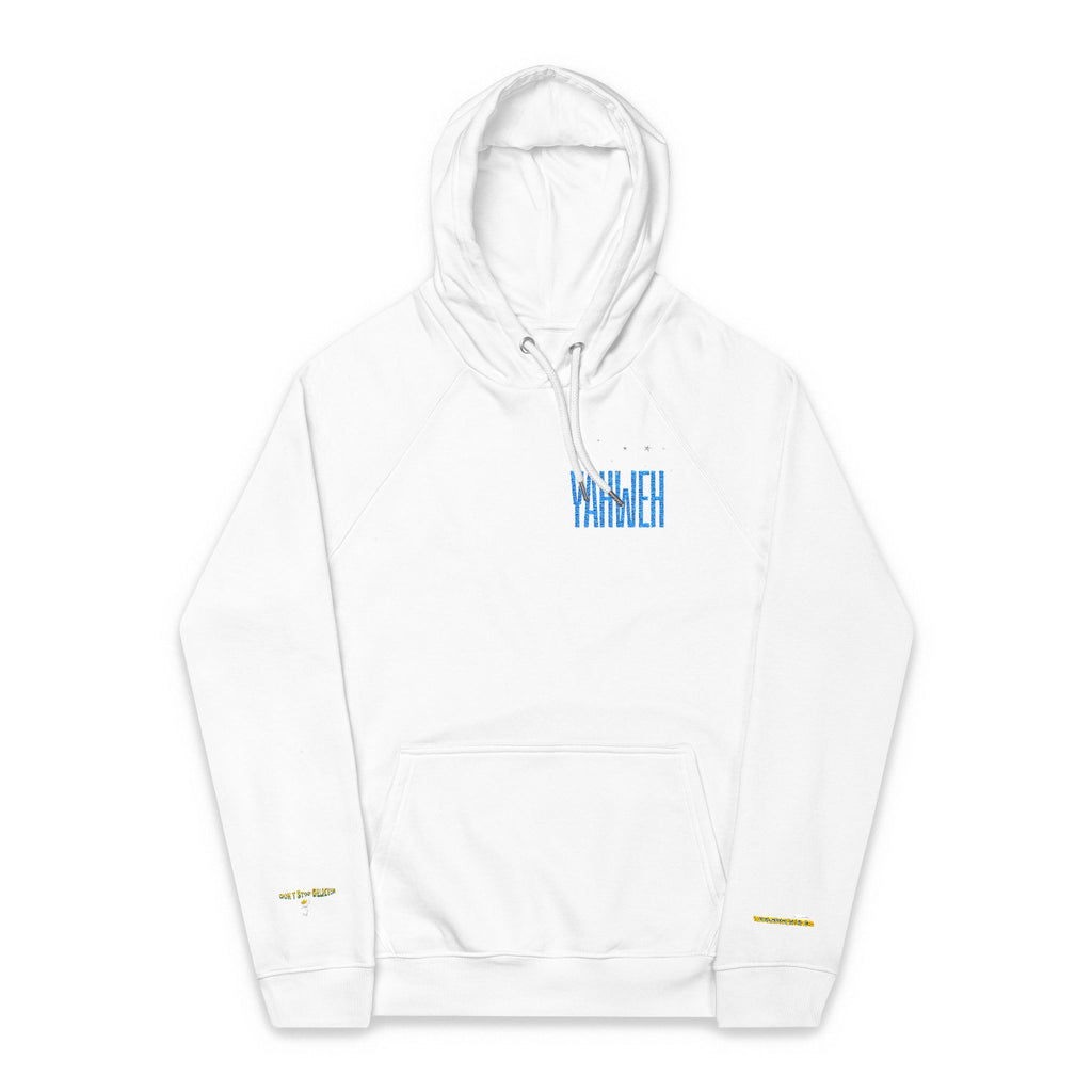 Hoodie - YAHWEH Embroidery Design - Unisex Eco Raglan