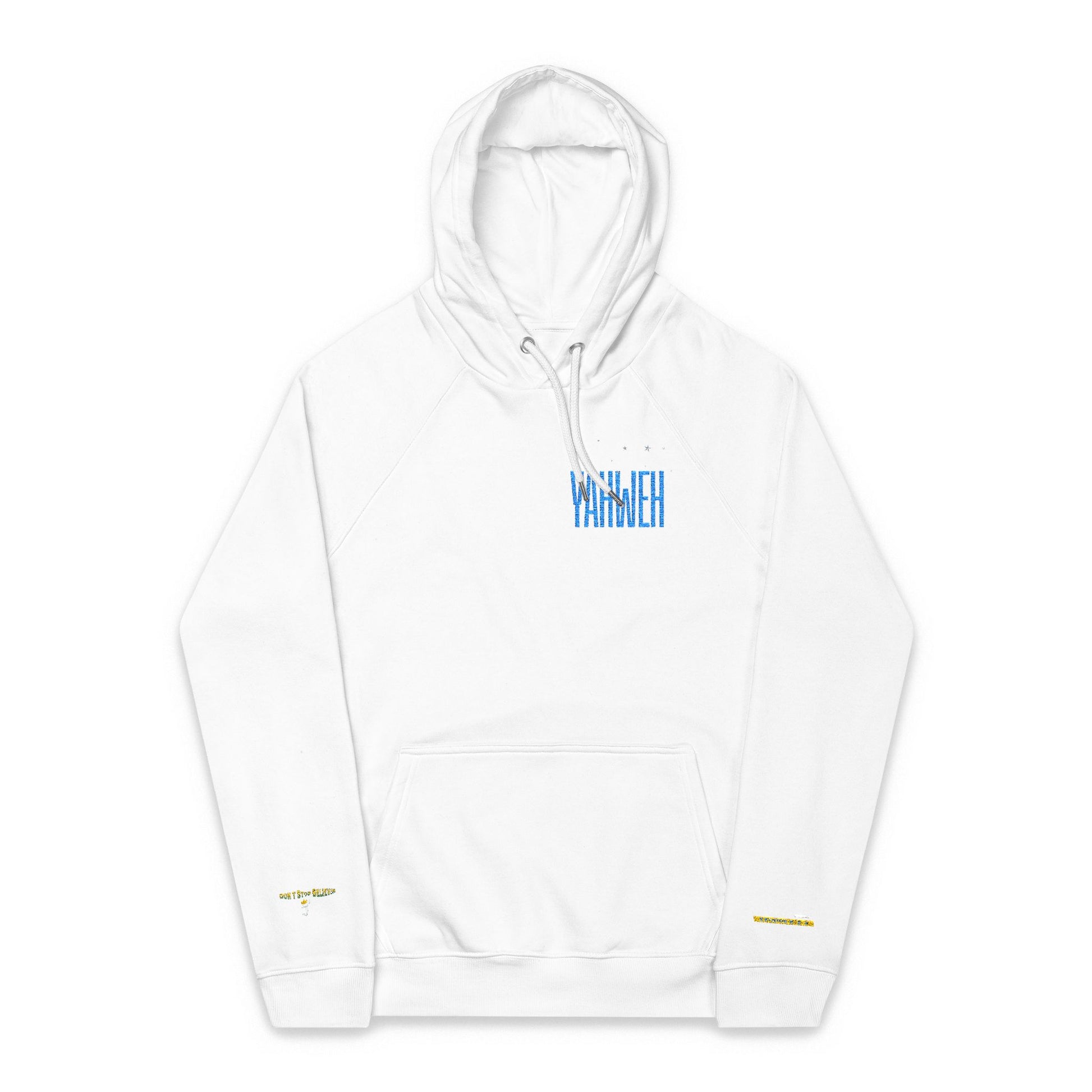 Hoodie - YAHWEH Embroidery Design - Unisex Eco Raglan