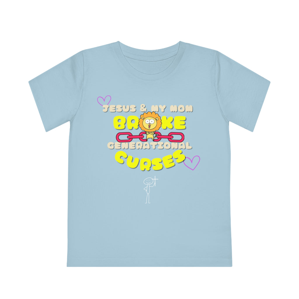 Kids' T-Shirt Jesus and My Mom Generational Curses Design
