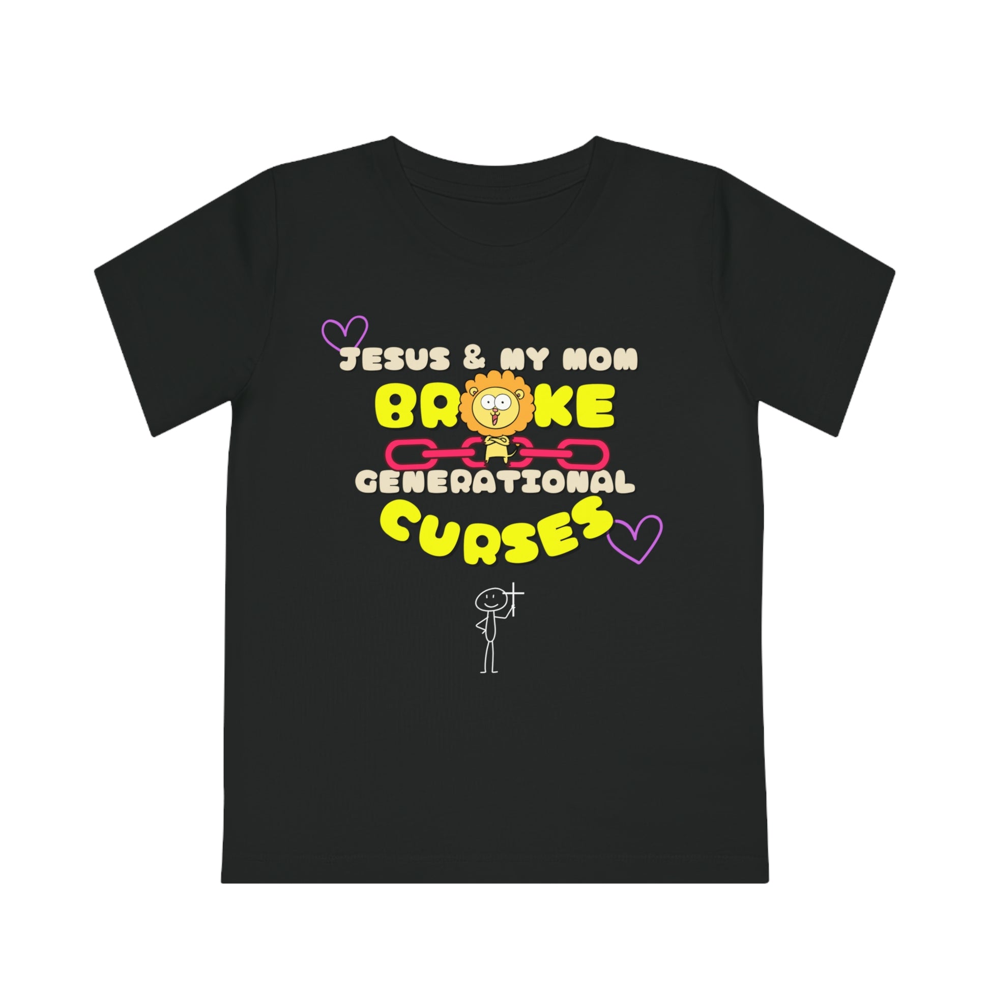 Kids' T-Shirt Jesus and My Mom Generational Curses Design