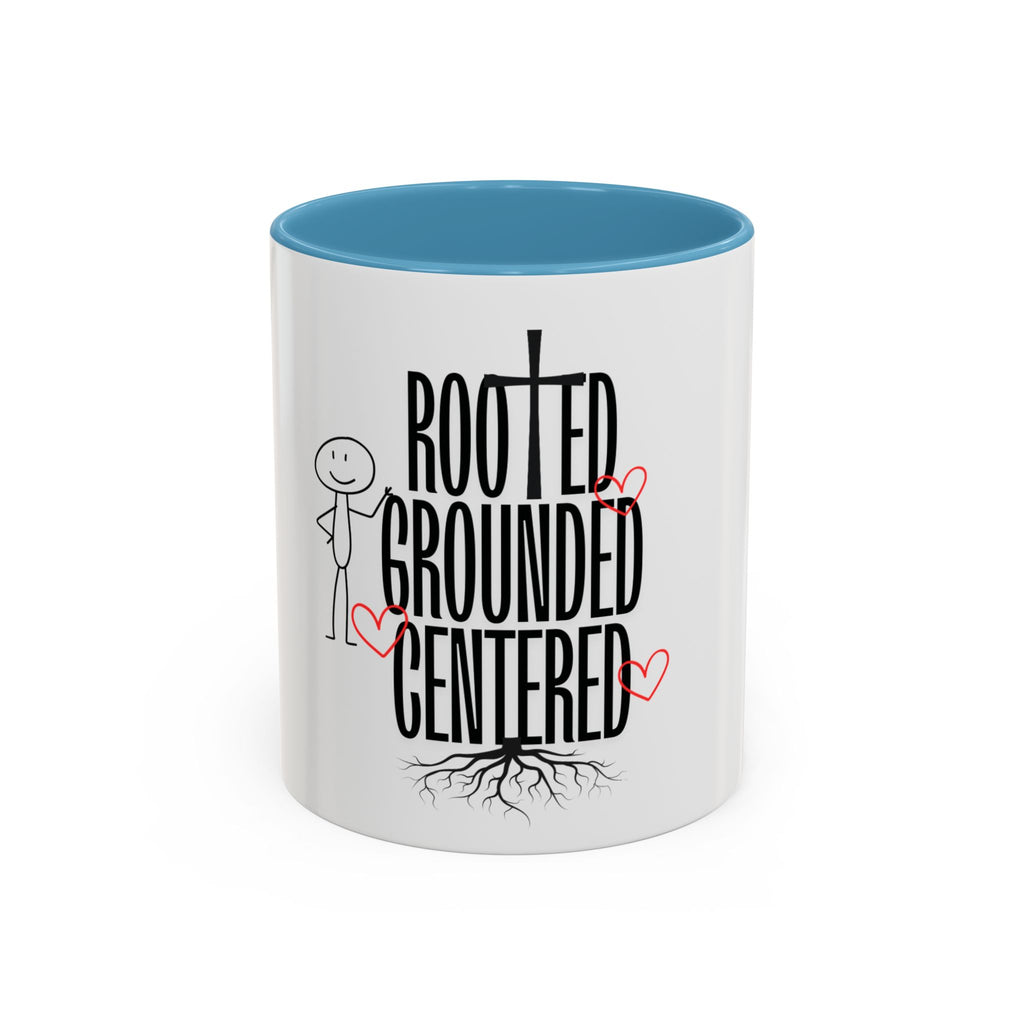 Rooted, Grounded, Centered Accent Coffee Mug (11, 15oz)