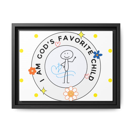 Canvas Wall Art - I am God's Favorite Child