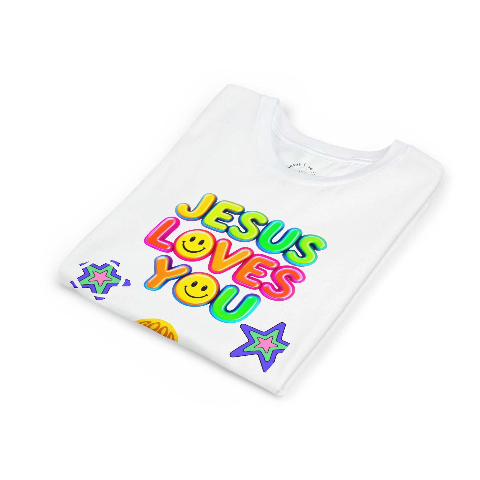 Christian Youth Short Sleeve Tee - JESUS LOVES YOU