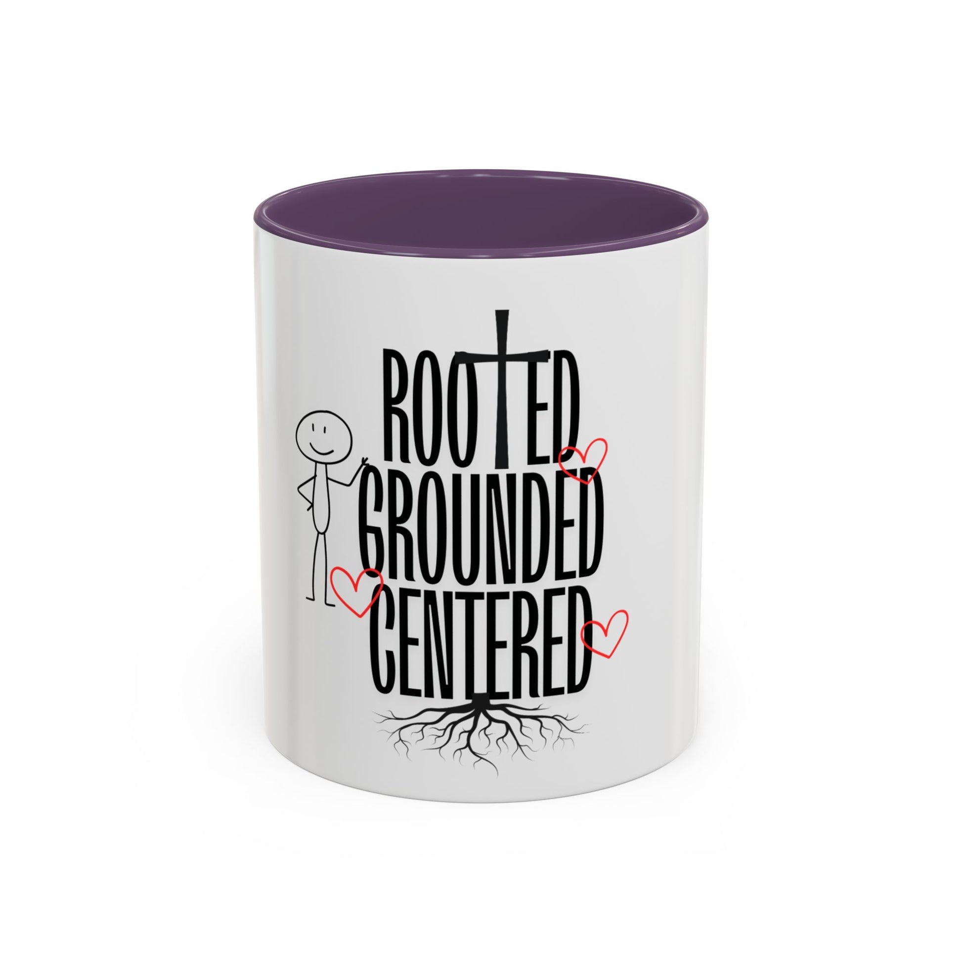 Rooted, Grounded, Centered Accent Coffee Mug (11, 15oz)